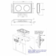Induksjon topp | 2 soner | innebygg/mobil | 400V | B712xD382xH115 | Combisteel 7505.0020