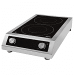 Induksjonstopp 2 soner | 400V | 7kW | B408xD700xH145mm | Combisteel 7505.0075
