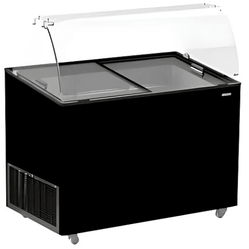 Iskremdisk SVART | 8x5 liter | B1184xD684xH1229mm | Combisteel 7472.0129