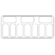 Iskremdisk 10X5 Liter | B1447xD825xH1257mm | Combisteel 7472.0105