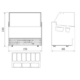 Issalgdisk PHUKET 9X5 Liter | B1260xD880xH1300mm | Combisteel 7487.0255