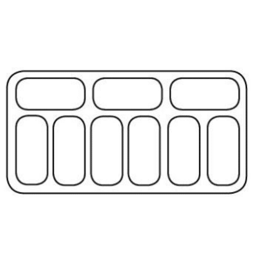 Iskremdisk 9X5 liter | B1192xD825xH1257mm | Combisteel 7472.0100