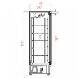 Kühlschrank 2 Glastüren SVO-1000R | Combisteel 7455.2900
