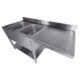 Spültisch grundboden spülmaschine demontabel 2 links 1600x700 mm | Combisteel 7333.1420