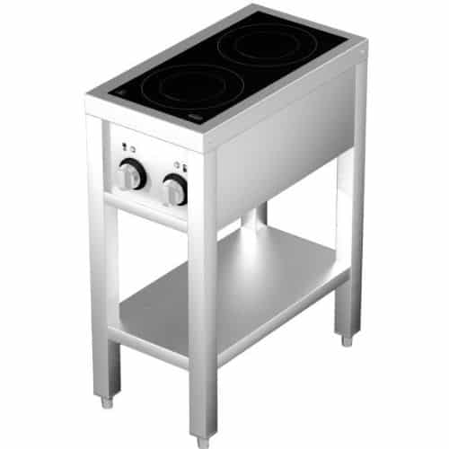 Induktionsherd 2 Zonen mit offenem Unterbau | Combisteel 7505.0030