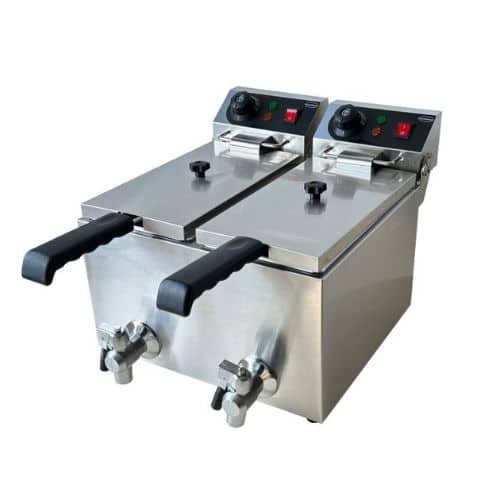 Elektrische Tischfritteuse 2x4 liter | Combisteel 7455.1002