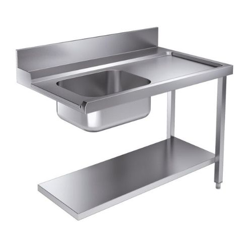 Zulauftisch Grundboden 1200 Rechts für 7280.0045-0046 | Combisteel 7106.0010