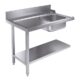 Zulauftisch Grundboden 1200 Links für 7280.0045-0046 | Combisteel 7106.0005