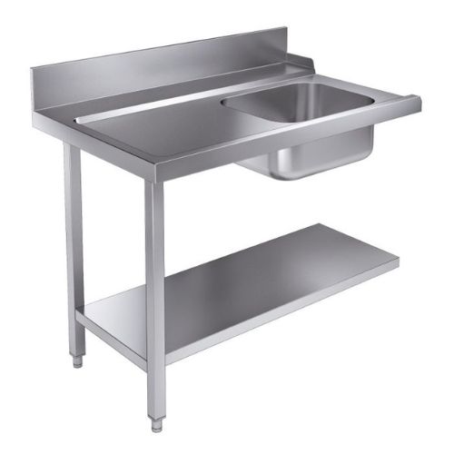 Zulauftisch Grundboden 1200 Links für 7280.0045-0046 | Combisteel 7106.0005