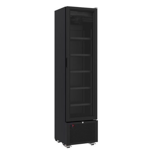 Kühlschrank Glastür einzeln SCHWARZ 221 Liter | Combisteel 7464.0205