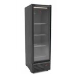 Combisteel Kühlschrank 1 glastür schwarz 550 liter - 7072.1100 - 7072.1100