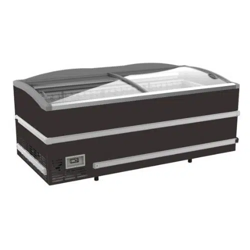 Supermarkt tiefkühltruhe schwarz kopf element manuelles auftauen 2008 - Combisteel 7072.0010 - 7072.0010