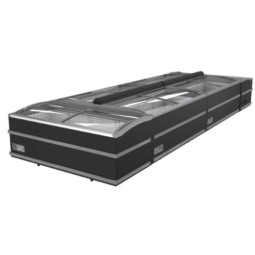 Supermarkt tiefkühltruhe schwarz kopf element manuelles auftauen 2008 - Combisteel 7072.0010