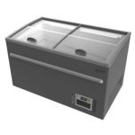 Supermarkt tiefkühltruhe grau 1450 automatische abtauung - Combisteel 7455.2665 - 7455.2665