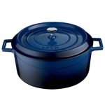 Lava gusseisen casserole Ø32 BLAU - Combisteel 7013.2910 - 2068008