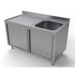 Spültisch schiebetüren 1 rechts 700x1400 - Combisteel 7333.0915