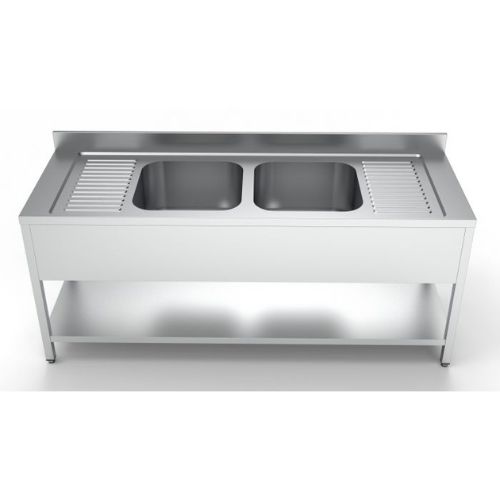 Spültisch grundboden 2 MITTE - 2000x700 - Combisteel 7333.0870