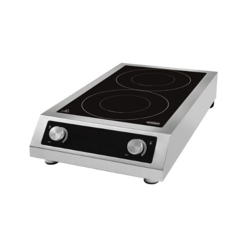 Tischmodell Induktionsherd 2 Zonen nur für Induktionspfannen geeignet - Combisteel 7505.0075
