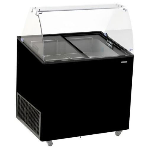 Speiseeisvitrine Corsica schwarz 6x5 liter - Combisteel 7472.0124