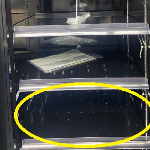 Perforiertes rost mitte schwarz für 7455.2235-2240-2415-2417 - Combisteel 7455.3215