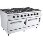 Gasherd 8 brenner mit gasbackofen - BASE 900 - Combisteel 7178.3030