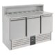 Pizzatisch mit Kühlgestel 3 Türen - Combisteel 7950.0065