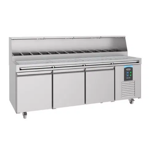 Combisteel Pizzatisch 3 Türen 13x 1/3GN Behälter - 7489.5305 - 7489.5305