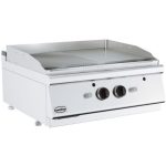 Gastro Grillplatte 7.2 kW - 400 V - Chrom/Gerillt - BASE 700 - Combisteel 7178.0272 - 7178.0272