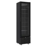 Gastro Tiefkühlschrank 1 glastür schwarz 221 liter - Combisteel 7464.0052