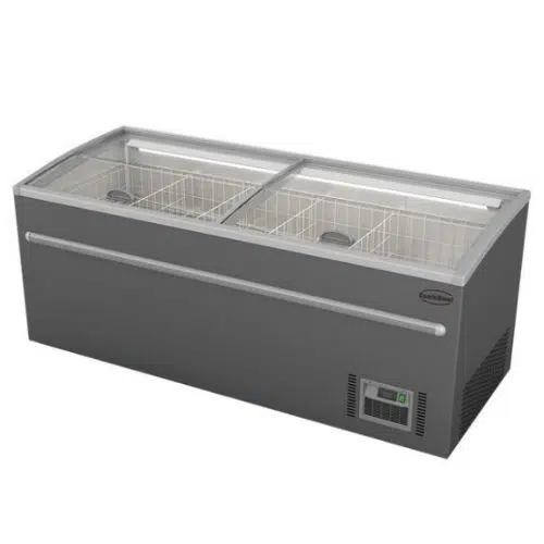 Supermarkt tiefkühltruhe grau 2100 automatische abtauung - Combisteel 7455.2670 - 7455.2670