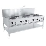 Gastro Gas Woktisch - 3X17 kW + 2X9 kW - Combisteel 7178.1210