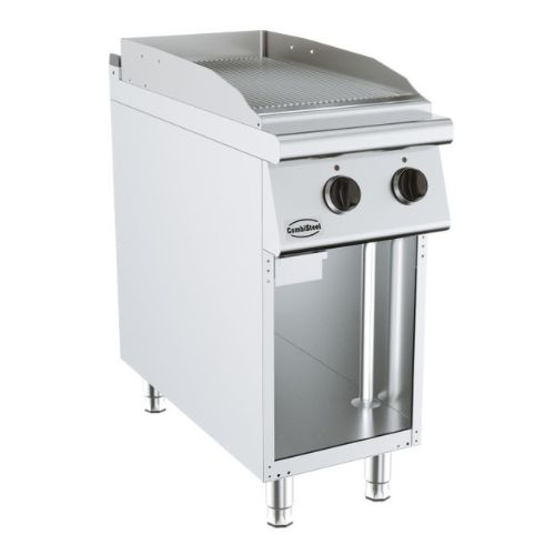 Grillplatte Gerillt 400V - 6 kW -Base 900 El. - Combisteel 7178.3170