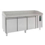Combisteel Pizzatisch mit 3 Türen - Granitplatte - 7950.0044 - 7950.0044
