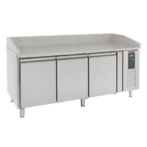 Combisteel Pizzatisch mit 3 Türen - Granitplatte - 7950.0044 - 7950.0044