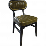 Restaurantstol Iglo" Vintage mørkegrønn polstret stol | A&S Germany | G.1006.1044 | 365629