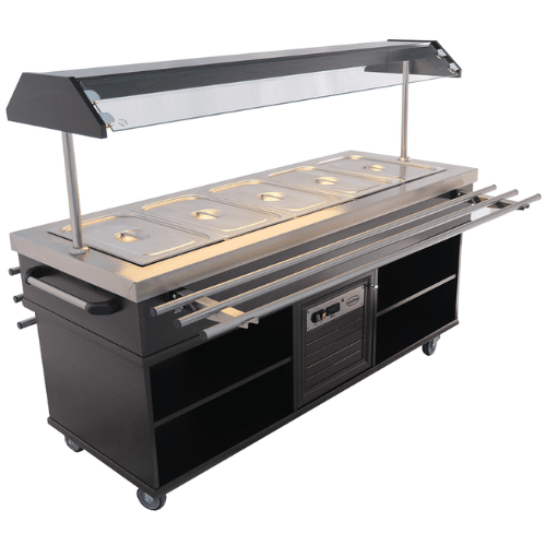 Varm buffet GN 5/1 | B1900xD700xH1400mm | Combisteel 7078.0035