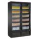 Fryser med 2 glassdører | 888 liter | B1250xD705xH2050mm | Combisteel CEB-1200F BL | 7526.0125