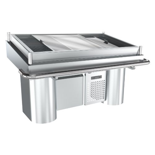 Kjølt fiskedisk | B1700xD1043xH1075mm | Combisteel 7178.0900