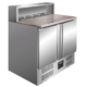 Pizzabenk med granitt og kjølerenne | 5x1/6 GN | B903xD700xH870-890/1090mm | SARO Germany | SARABE | 323-1005