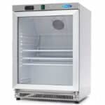 Maxima Gastro Kühlschrank - 200 liter - Rostfreier Stahl - mit Glastür - 09405010 - 09405010