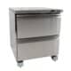 Edelstahl Kühl-/Tiefkühlschrank umschaltbar 2 Schubladen | CombiSteel 7450.0265