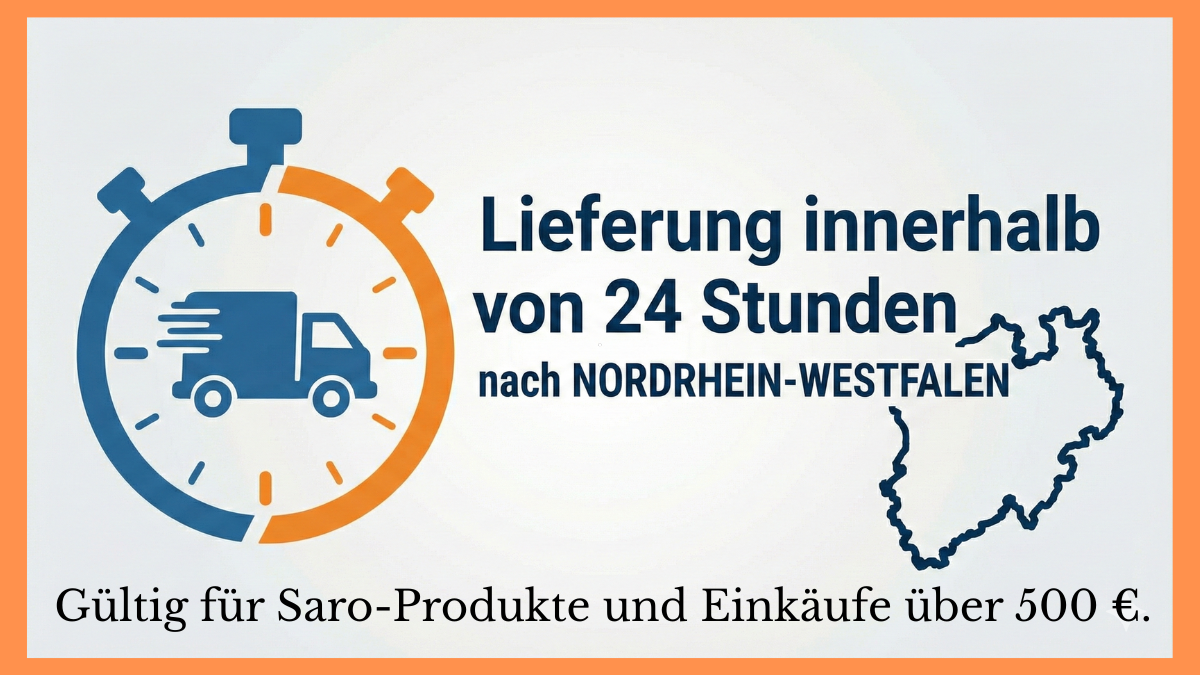 Saro ekspress, Versand innerhalb von 24 Stunden Duisburg - Düsseldorf - Köln - Münster - Bonn