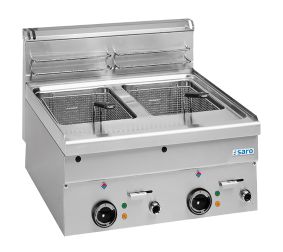 Elektro Fritteuse doppelt 10+10 Liter, Auftisch, 600 Line, EF66 | Saro 504-1205