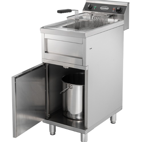 Combisteel Gastro Elektro Fritteuse 12 Liter - 6 kW - B400mm Standgerät - 7455.0950 - 7455.0950