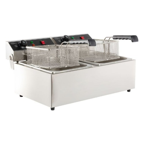 Combisteel Gastro Elektro Tischfritteuse 2x6 Liter – 2x3,3 kW – 230V – 7455.1008 - 7455.1008