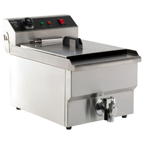 Combisteel Gastro Elektro Tischfritteuse 8 Liter – 3,3 kW – mit Ablasshahn – 7455.1000 - 7455.1000