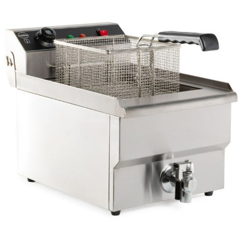 Combisteel Gastro Elektro Tischfritteuse 8 Liter – 3,3 kW – mit Ablasshahn – 7455.1000 - 7455.1000