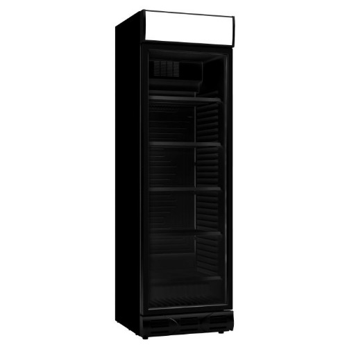 Combisteel Kühlschrank 1 glastür - Schwarz - Scharnieren tür linkerseite - 7464.0093 - 7464.0093