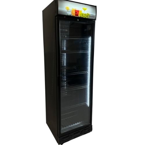 Combisteel Kühlschrank 1 glastür - Schwarz - Scharnieren tür linkerseite - 7464.0093 - 7464.0093