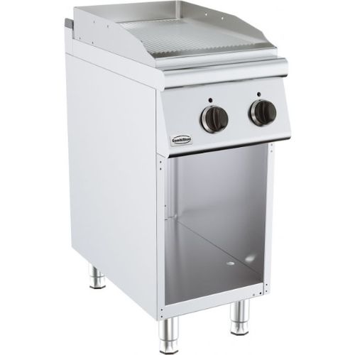 Elektrisch Grillplatte gerillt Base 700 | Combisteel 7178.0465